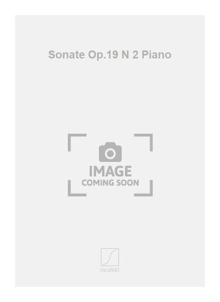 Sonate Op.19 N 2 Piano